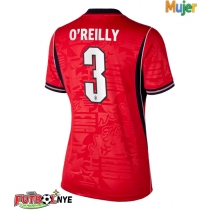 Camiseta Inglaterra Nico O'Reilly #3 Visitante Equipación para mujer Mundial 2026 manga corta